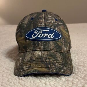 Ford Realtree Camouflage Cap with Blue Logo - OSFA